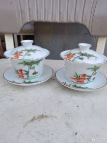 六七十年代醴陵瓷茶碗