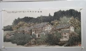 张祖全代表作古民居系列《几缕乡愁满家山》，拍得送中书协会员作品一幅
别号云篆山人，风清楼主，1965年生于重庆。2010年至2013年就读于中国国家画院高研班中国美术家协会副主席黄格胜工作室。2015年进修于北京中国画艺术创作院。
现为中国美术家协会会员
重庆美术家协会理事
中国文化部人民书画院艺术创作院副院长
漓江画派促进会常务理事
黄格胜工作室画家
重庆市政协书画院特聘画家※