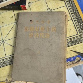 苏聊社会主义经济问题