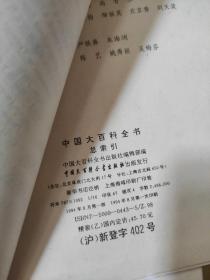 中国大百科全书总索引 八五成新左右 新华书店样品书