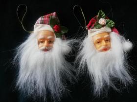 圣诞节装饰品圣诞老人头像挂件