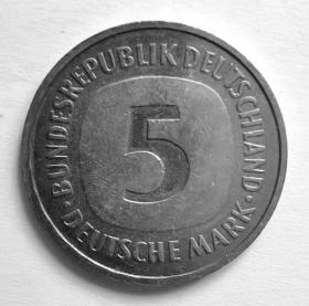 德国硬币：1993年5马克 西德马克