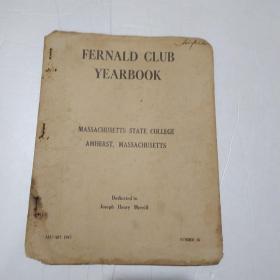 FERNALD CLUB YEARBOOK NUMBER16 民国1947年