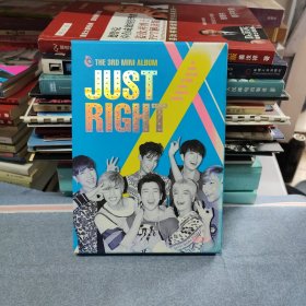 THE 3RD MINI ALBUM JUST RIGHT（1张音乐光盘+3本写真集）演唱者是韩国男团GOT7