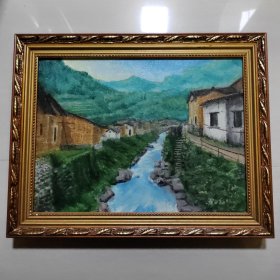 名家油画：包手绘，画心40-30公分