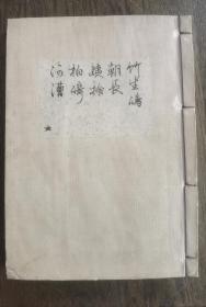 竹生鸿  朝长 ～河漕    清未1893年发行的旧书。