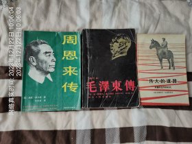 中国现代名人传记三种(包括《毛泽东传》《周恩来传》《伟大的道路:朱德传》)(保证正版)