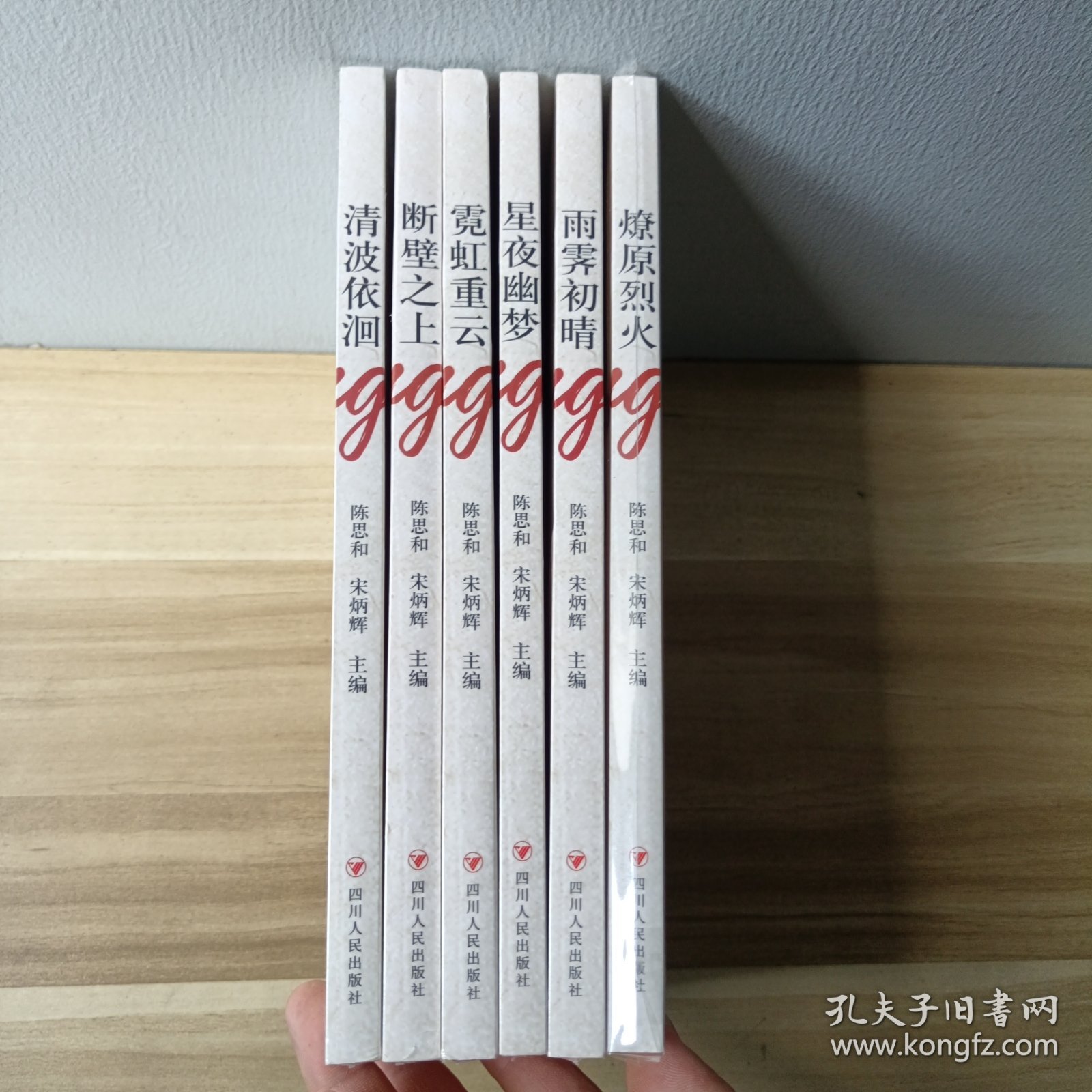 现当代文学精品：断壁之上，雨霁初晴，星夜幽梦，霓虹重云，清波依洄，燎原烈火 （6本合售）