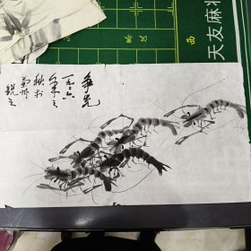 虾（名人字画）看图拍。