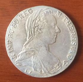 奥匈帝国大奶妈银币 1780
