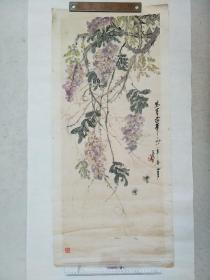 常熟书画名家苏海“紫雪蒙茸”花卉