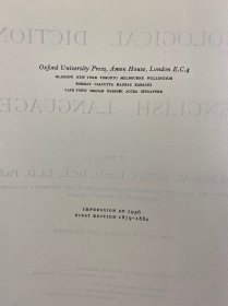 An Etymological Dictionary of the English Language 英语词源词典 （1956年第一版）大开本·精装如图、内页干净