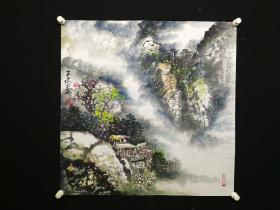 王杰，68*68厘米。笔名颂明，1960年出生，著名国画家，祖籍山东。毕业于中央美院国画系。现为山东省美术家协会会员、山东省中山书画协会会长、山东画院画师。