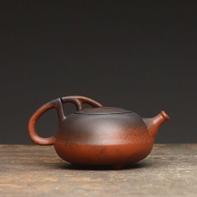 潮州朱泥红泥壶家用茶具茶器功夫茶壶柴烧仿古窑变泼墨