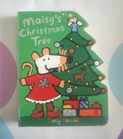 英文原版绘本 异形书 纸板书 Maisy Christmas Tree 圣诞节 小鼠波波 幼儿启蒙认知 Lucy Cousins