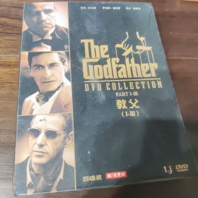 教父1-3 盒装4碟DVD电影 (第一部和第三部各1碟，第二部2碟)