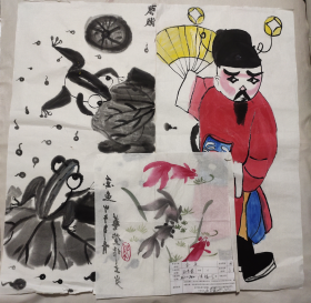 黑龙江省牡丹江市清福小学 :送展参 赛儿童水墨画3幅