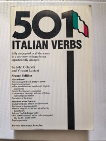 501 Italian Verbs: Fully Conjugated in All the Tenses in a New Easy-To-Learn Format Alphabetically Arranged (Barrons 501 Verbs Series) (English and Italian Edition) 2nd Edición意大利语动词【英语 意大利语 】