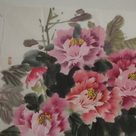 中国实力派画家 。归洪璋 花开富贵69cmX67cm