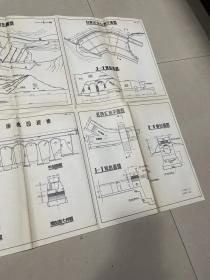 【河南省林县红旗渠灌区工程图】1973年1月印刷，折装一大张全