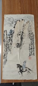 上海著名画家（刘铜成）68*34……山水