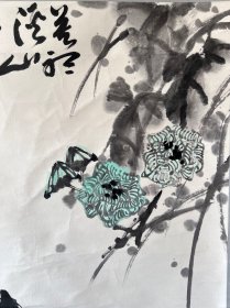 被埋没的老画家裴汀璐老先生作品尺寸：61×90cm