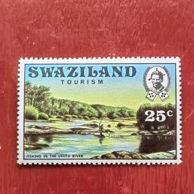 Swaziland斯威士兰邮票·乌苏图河垂钓者，编号6B。外国邮票蕴含着丰富的小语种信息。主营外国邮票，涵盖200多个国家和地区Postage Stamps/Timbres-Poste/Briefmarken