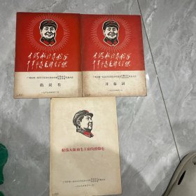 广州市第一届活学活用毛泽东思想积极分子先进单位代表大会 全三册
