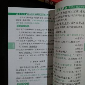 高中语文基础知识与核心考点手绘图解01知识口袋书2021版小红书高中通用南瓜姐姐