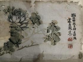 A097 进士 仲鹤庆 花卉小条幅 （26*60厘米） 仲鹤庆，字品崇，号松岚，出生于江苏省如皋县西场镇（今海安西场镇）。乾隆十七年（一七五二）举人，十九年（一七五四）进士，官四川大邑知县。因为人刚直，被罢官归里。 仲鹤庆善写兰。喜山水、花鸟，且书法、诗文俱佳，著有《迨暇集》。与钱塘胡西坨、丹徒李萝村、兴化郑板桥、邑人陈志枢等友善。