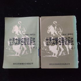 世界文學(xué)名著總解說 上下冊合售