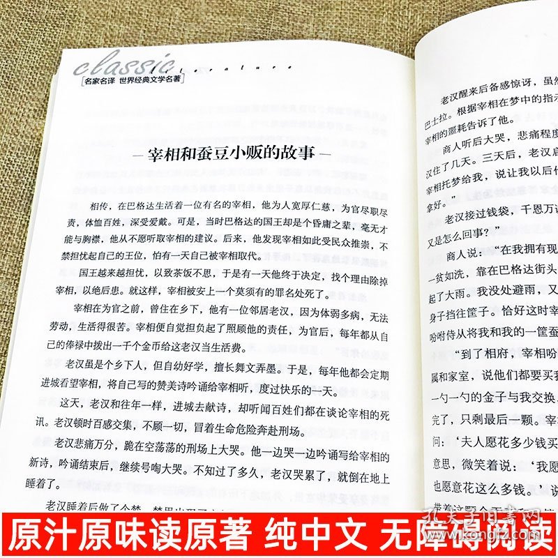 名家名译世界经典文学名著-天方夜谭 9787547721681