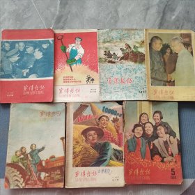 宣传鼓动，1958年第22期，1959年第八期，第22期，第23，24合刊，1958年第17期60年第五期（共7本）