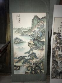 一线地皮生货佚名山水立轴尺寸127*63，周末放漏价268喜欢的[勾引][勾引][勾引]