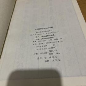 中国钢笔书法大字典（书脊破损）