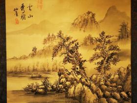 日本回流名家手绘风景画（仙厓）