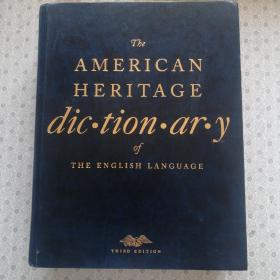 The American Heritage Dictionary of The English Language  Third Edition   美国大传统辞典 三版   进口原版带拇指索引