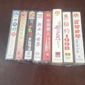 磁带：相约1998，相约一九九八，音乐情人，的士高99，新女人世界，儿女私情，中外名歌舞曲大怀旧，好男好女，8共一起，不论好坏