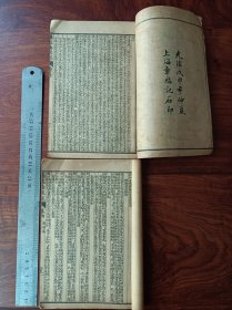 X好品相石印中医古籍 伤寒论浅注 六卷两册整套。尺寸20乘13厘米，无虫蛀无过大破损。