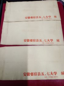 安徽省宿县五、七大学信封3个