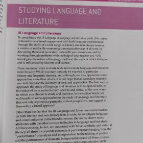 ENGLISH A : LANGUAGE AND LITERATURE
COURSE COMPANION