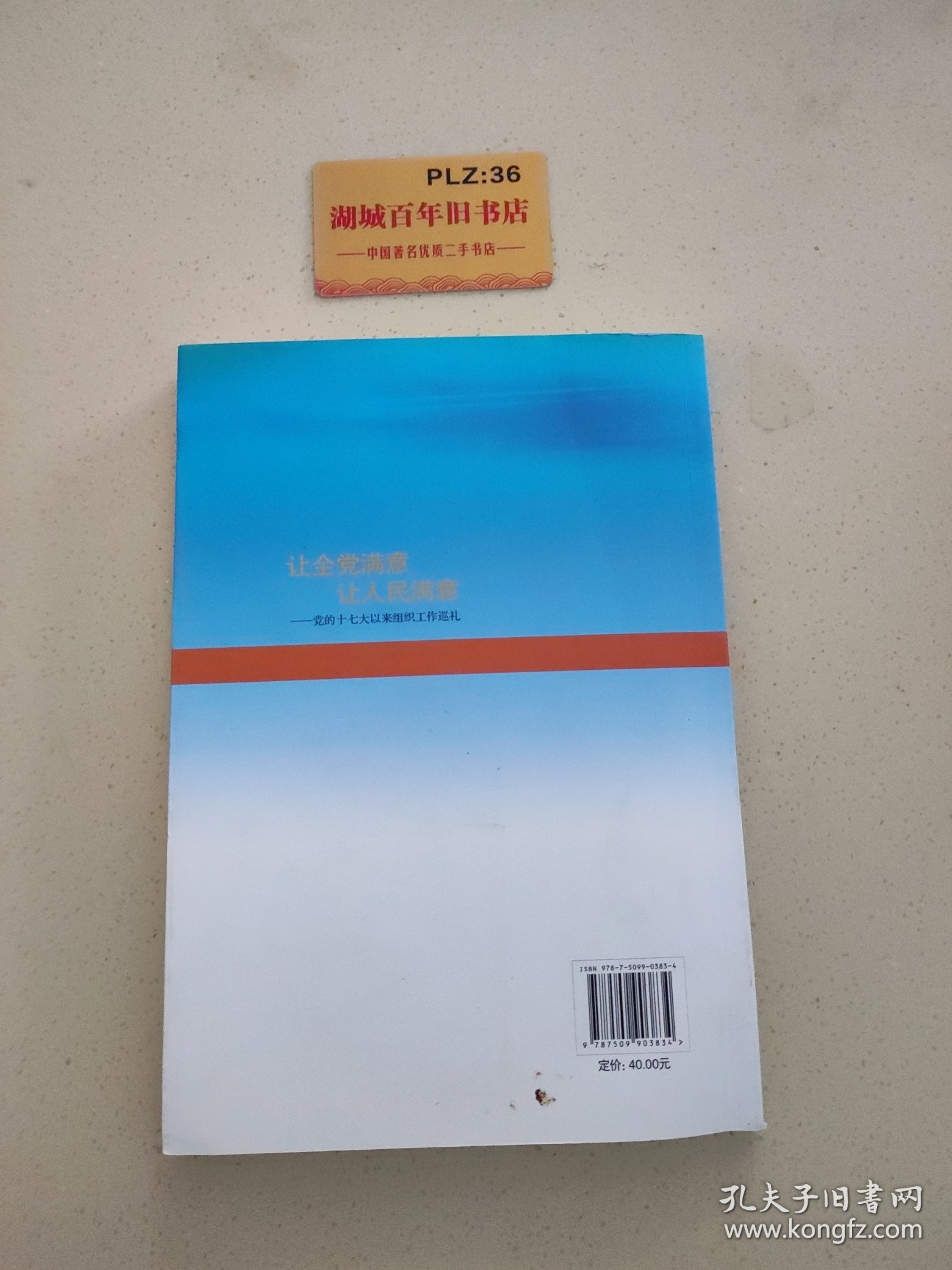 让全党满意让人民满意：党的十七大以来组织工作巡礼