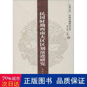 民国时期西南大区区划演进研究 中国历史 张轲风