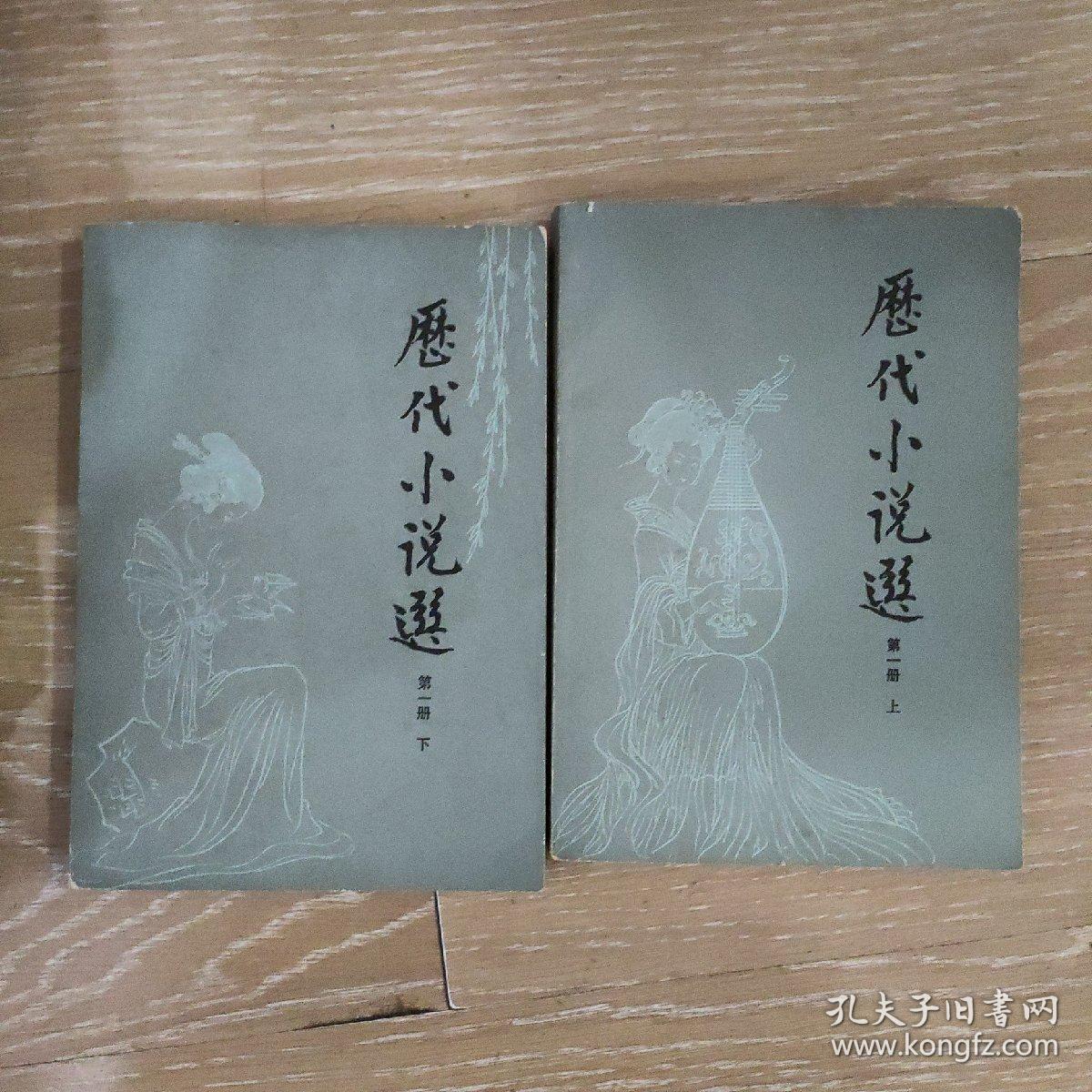 历代小说选 第一册 上下全两册