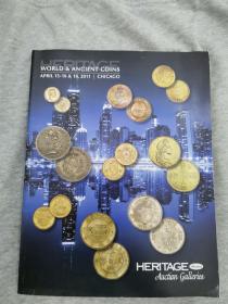 WORLD&ANCIENT COINS 2011年 CHICAGO world & ancient coins auction 世界古钱币拍卖图录 英文原版