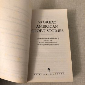 50 GREAT AMERICAN SHORT STORIES 50篇美国著名短篇小说 英文原版