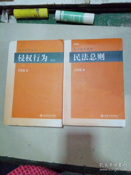 民法研究系列（民法总则+侵权行为）2本合售