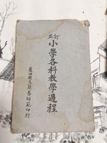 正订小学各科教学过程民国版