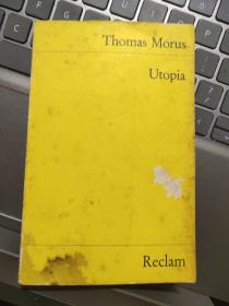 Utopia  (by Thomas Morus ) 袖珍本 方便阅读《乌托邦》【德文原版 托马斯·莫尔名著】