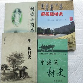 麻花板村史 中海流村史 讨号板筒志 甲兰板村史四本合售